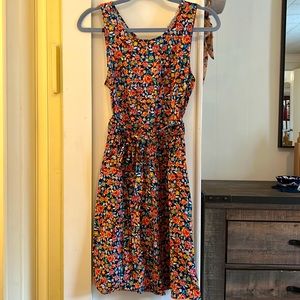 Bright floral dress